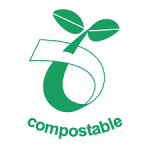 compostable logo Transparent